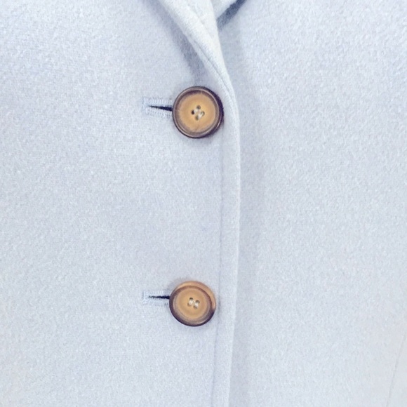 𝅺VINTAGE Chadwick’s Powder Blue Wool Mix Blazer Size 4 - Picture 5 of 9